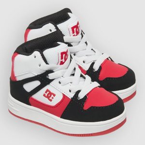 DC Rebound Toddler Kids Winter Shoes black / red / white