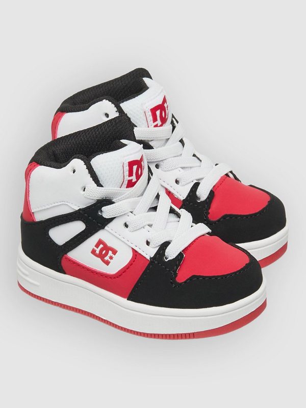 DC Rebound Toddler Kids Winter Shoes black / red / white