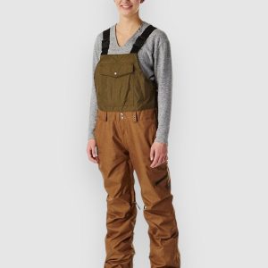 Light Leela Bib Pants bone brown / olive
