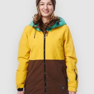 Light Lima Jacke mint / mustard / dark brown