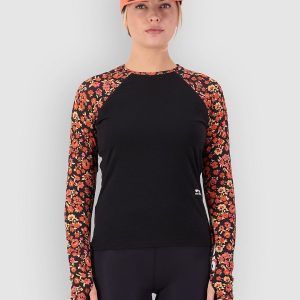 Mons Royale Bella Merino Funktionsshirt ditzy camo / black
