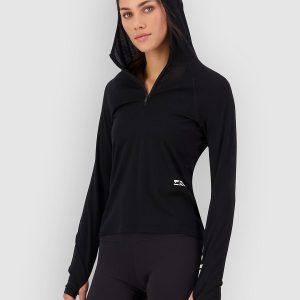 Mons Royale Bella Merino Hood Funktionsshirt black
