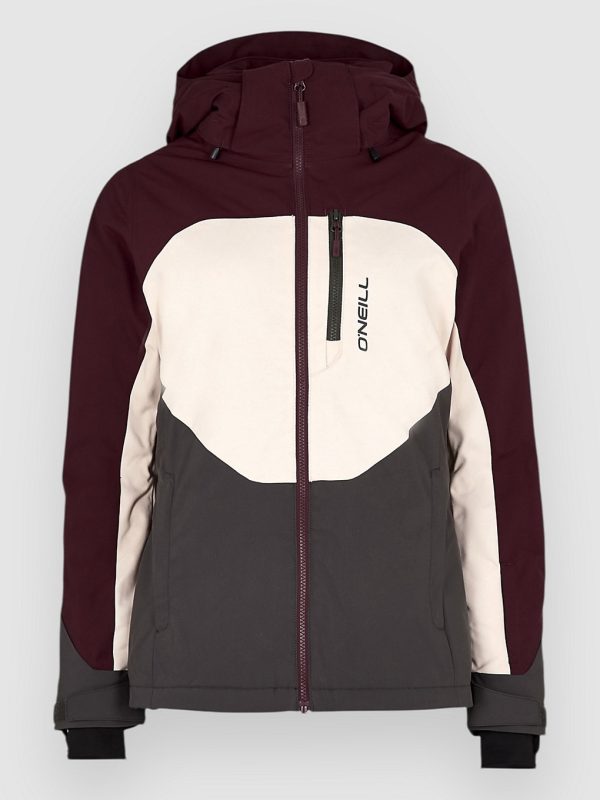 O'Neill Carbonite Jacke windsor wine colour block