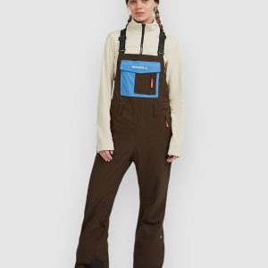 O'Neill Fwc'Peak Bib Pants coffee bean colour block