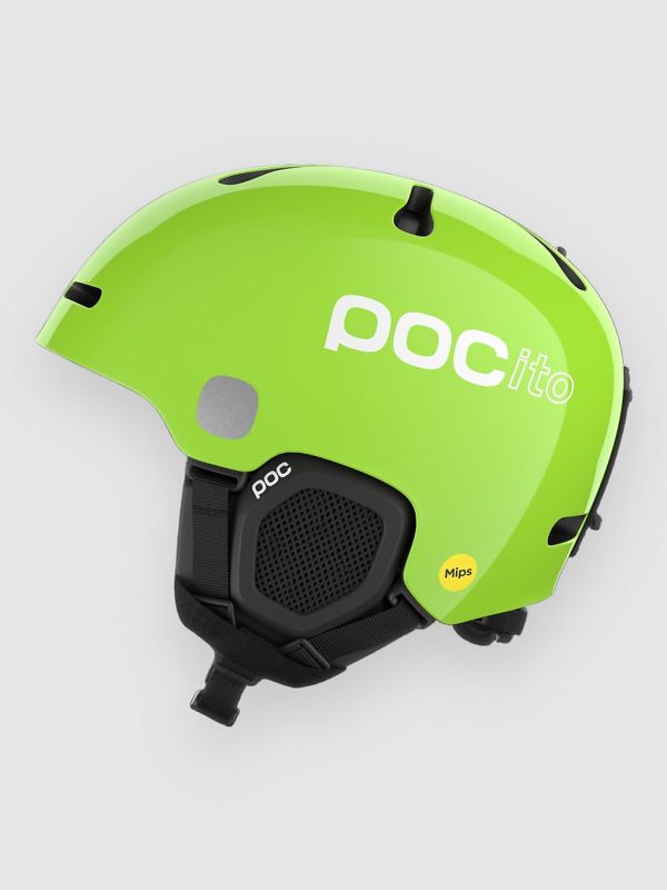 POC Pocito Fornix MIPS Kids Helm fluorescent yellow / green