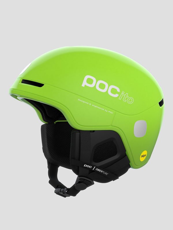 POC Pocito Obex MIPS Kids Helm fluorescent yellow / green