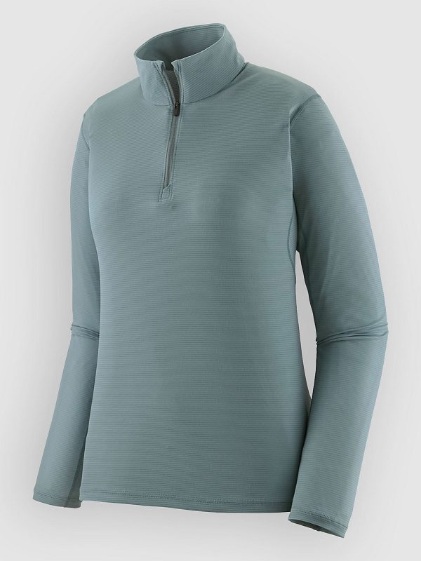 Patagonia Cap LW Zip Neck Funktionsshirt blue sage