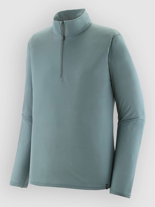 Patagonia Cap LW Zip Neck Funktionsshirt blue sage