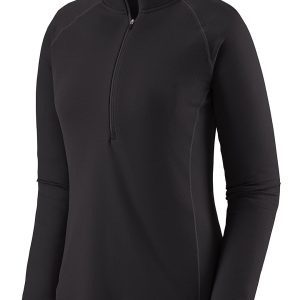Patagonia Cap MW Zip Neck Funktionsshirt black