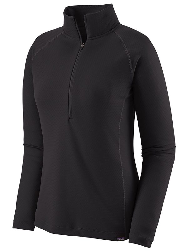Patagonia Cap MW Zip Neck Funktionsshirt black