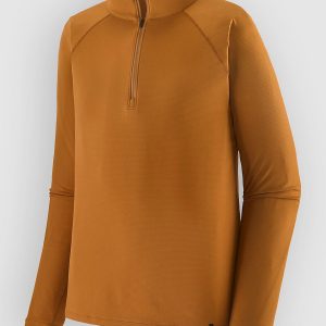 Patagonia Cap Mw Zip Neck Funktionsshirt cinnamon brown