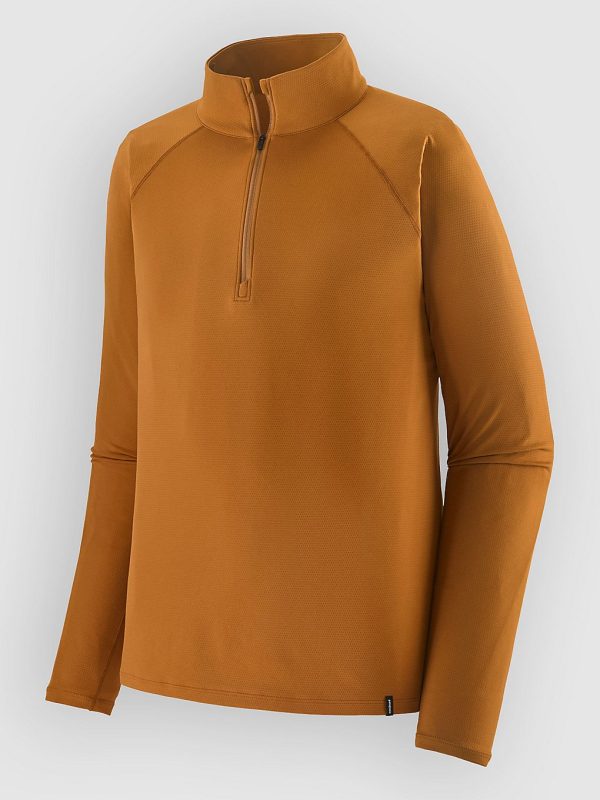 Patagonia Cap Mw Zip Neck Funktionsshirt cinnamon brown