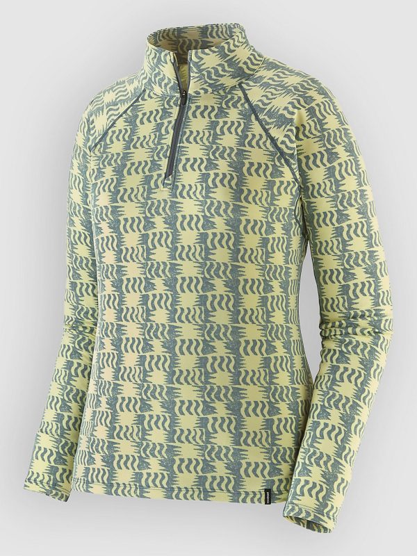 Patagonia Cap Mw Zip Neck Funktionsshirt sun quilt / blue sage