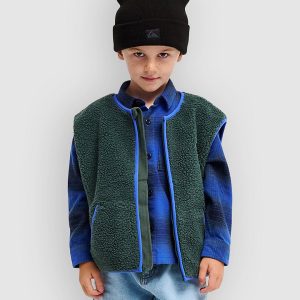 Quiksilver Kickflip Sherpa Fleeceweste forest