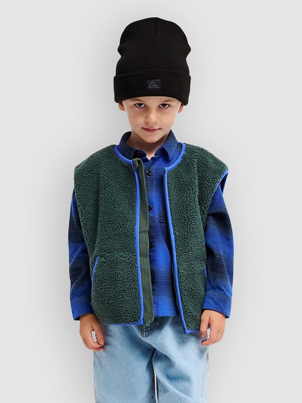 Quiksilver Kickflip Sherpa Fleeceweste forest