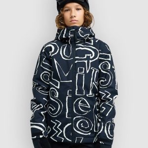Quiksilver Mission Printed Kids Jacke kids spiral print black