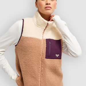 Roxy Boundless Spirit Fleeceweste cafe au lait