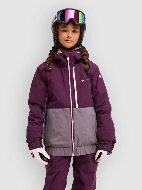 Roxy Crystal Clear Girl Kids Jacke blackberry wine