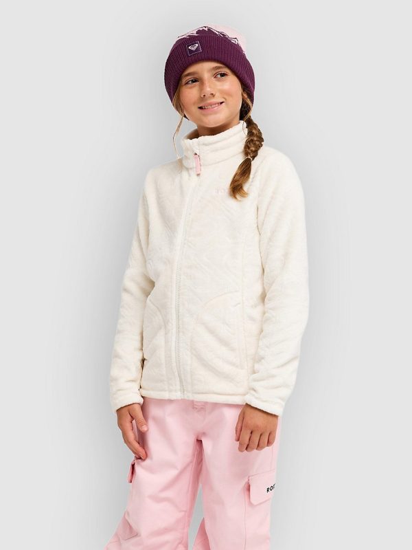 Roxy Igloo Girl Kids Fleecejacke whisper white