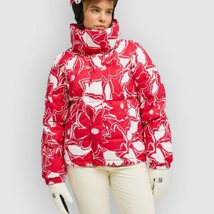 Roxy Snow Winter Rebel Jacke barberry floral flurries