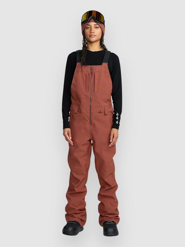 Volcom Swift Overall Bib Pants henna