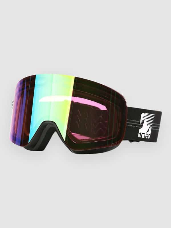 1080 Face Shot Matte Black Pinstripes (+Bonus Lens) Goggle pink lens full revo green