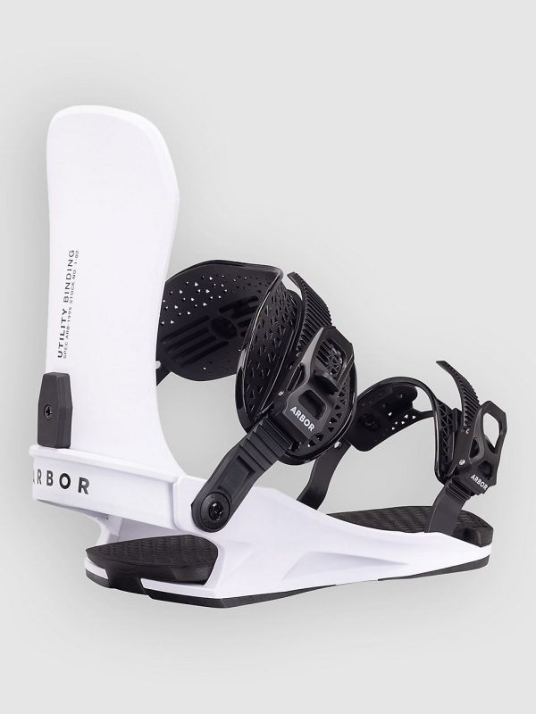 Arbor Utility 2027 Snowboard-Bindung white / black