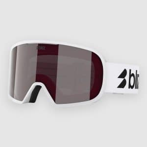 BLIZ Active Eyewear G002 Matte White Goggle pink w silver mirror
