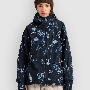 Burton Ak Gore Cyclc Jacke cyanotype floral