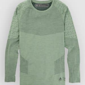Burton Ak Slokar Crew Funktionsshirt hedge green / true black