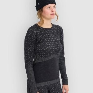Burton Ak Slokar Crew Funktionsshirt true black / graycl