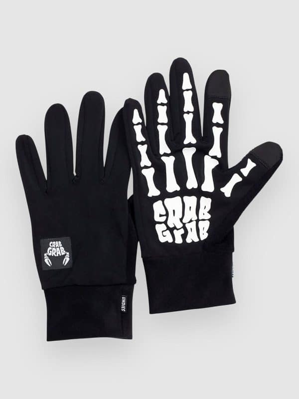 Crab Grab Undie Liner Gloves bones