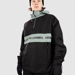 Horsefeathers Gordie Anorak black / iceberg green