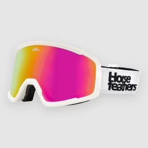 Horsefeathers Huck White white mirror pink