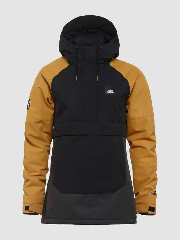 Horsefeathers Mija Anorak black / spruce yellow