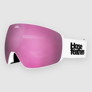 Horsefeathers Scout White Goggle mirror pink