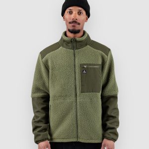 Jones Snowboards Base Camp Rec Fleecejacke moss green