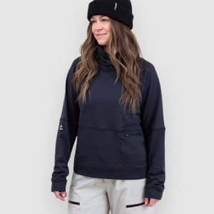 Jones Snowboards Flagship Rec Grid 1/2 Zip Fleecejacke stealth black