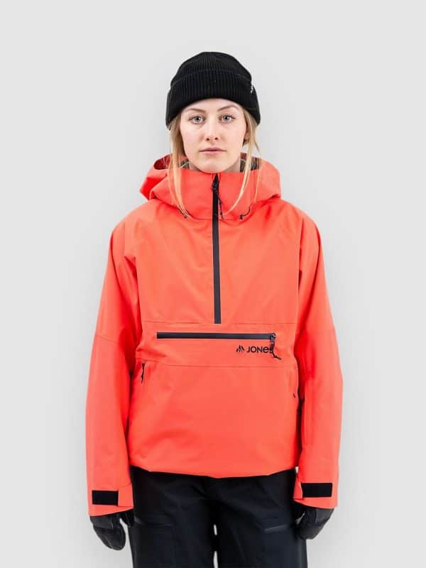 Jones Snowboards Mtn Surf Rec Anorak deep coral