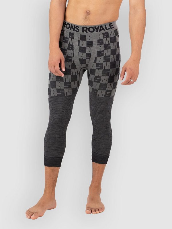 Mons Royale Ascender Merino 3/4 Legging Funktionshose dried sage / black
