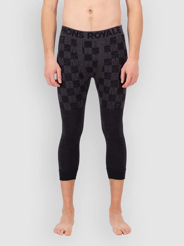 Mons Royale Ascender Merino 3/4 Legging Funktionshose forged iron / black