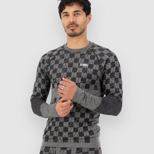 Mons Royale Ascender Merino Funktionsshirt dried sage / black