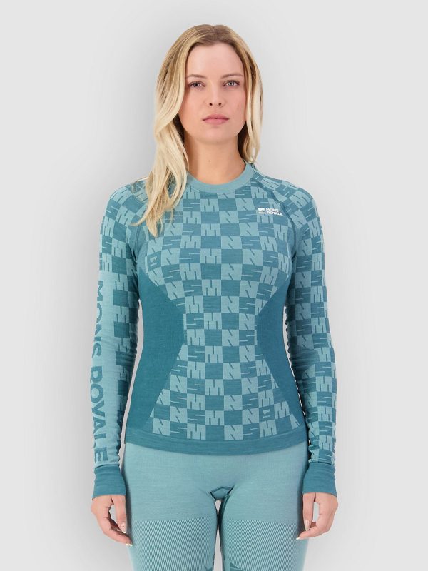 Mons Royale Ascender Merino Funktionsshirt light teal / jasper