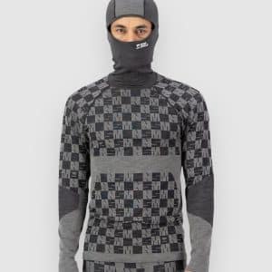 Mons Royale Ascender Merino Hooded Funktionsshirt dried sage / black