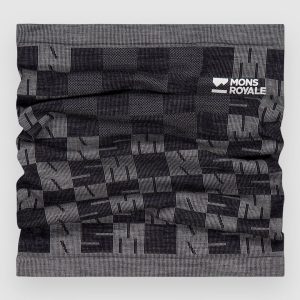 Mons Royale Ascender Merino Neck Warmer dried sage / black