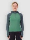 Mons Royale Bella Merino Hood Funktionsshirt deep jade / dark cypress