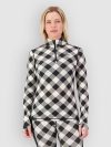 Mons Royale Cascade Merino 1/4 Zip Funktionsshirt check