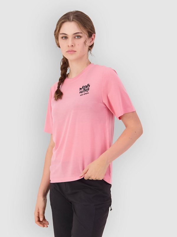 Mons Royale Icon Merino Funktionsshirt flamingo