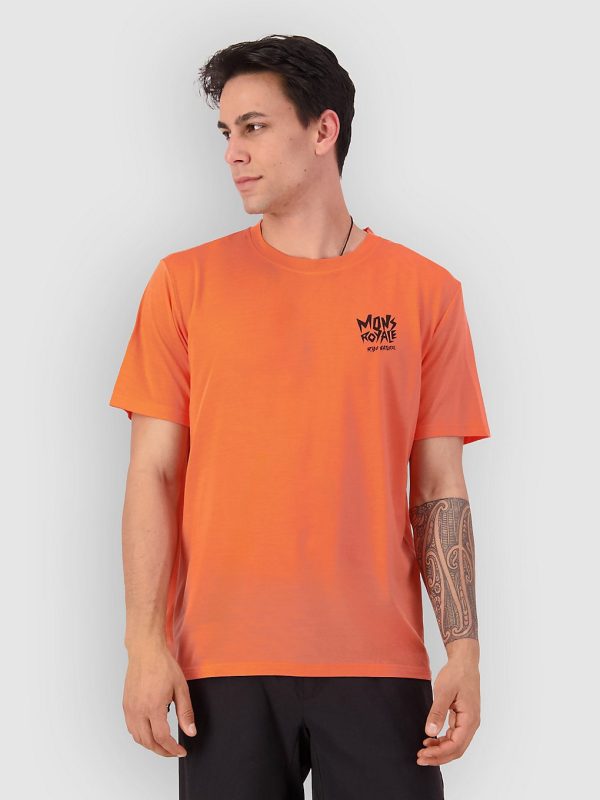 Mons Royale Icon Merino Funktionsshirt sun orange