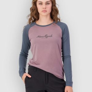 Mons Royale Icon Merino Raglan Funktionsshirt dusty mauve / dark cypress